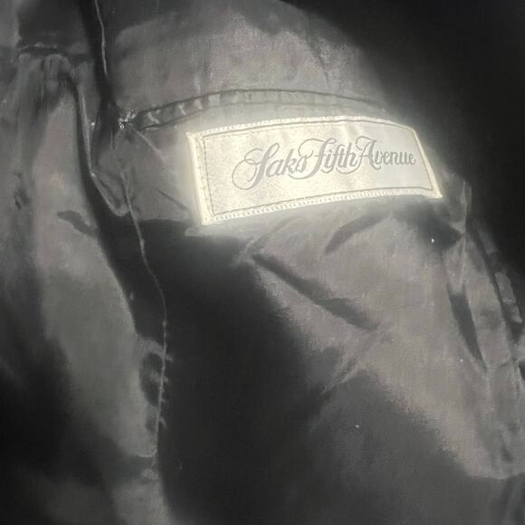 Vintage Saks Fifth Avenue Women's Sz 12 Blazer Black Feels like Wool Old Money - Picture 11 of 16